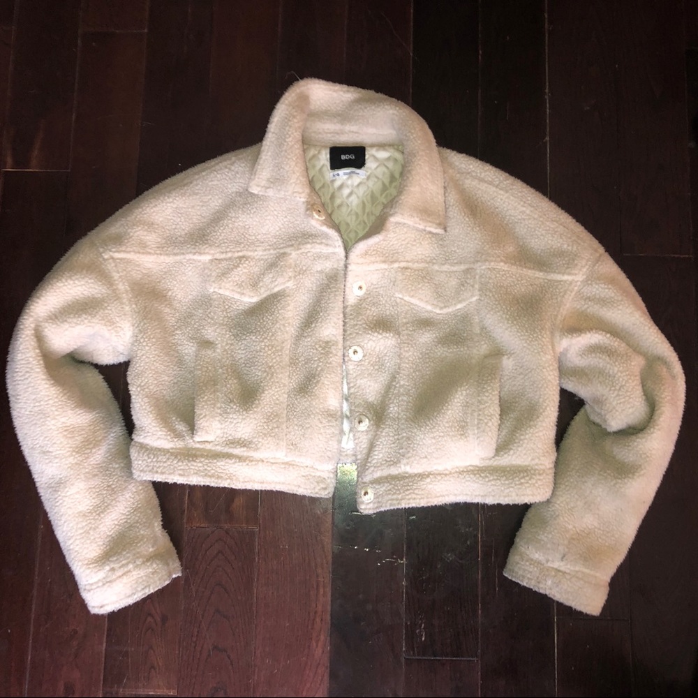 Urban Outfitters Fuzzy Cropped Jacket